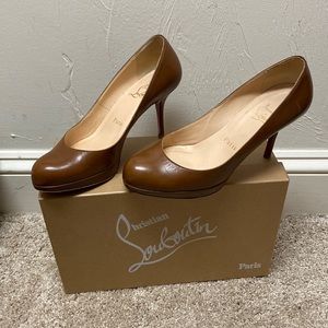 Christian Louboutin Caramel Leather Heels